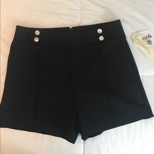 Black Sophie Rue Shorts